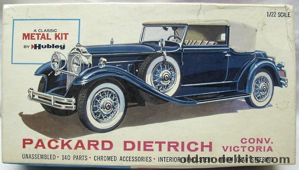 Hubley 1/22 1930 Packard Dietrich Convertible Victoria, 4863 plastic model kit